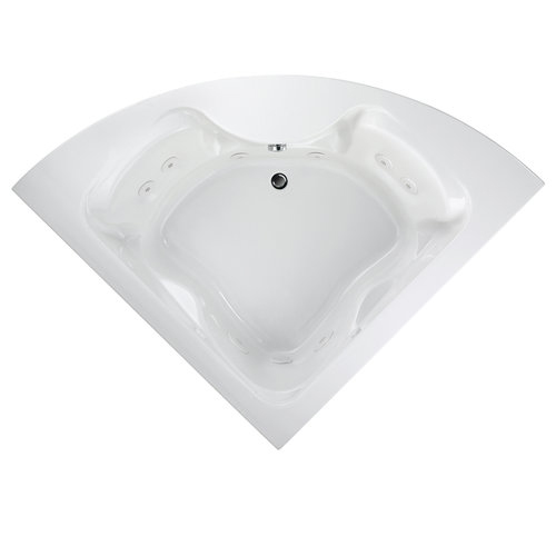 American Standard 2775.018W Cadet Series Drop In Corner Whirlpool Tub - White